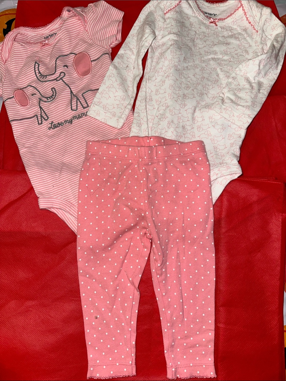 Carter's Pink Polka Dot Toddler Leggings